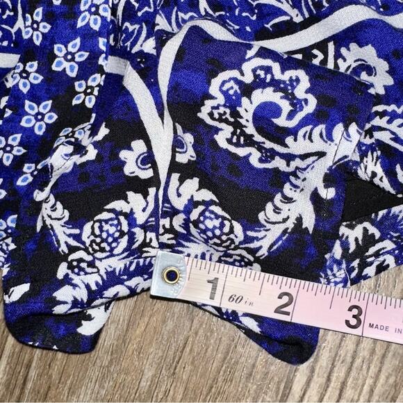 Lovers + Friends Isabelle Romper in Royal Scarf Blue Size XS - Picture 16 of 16